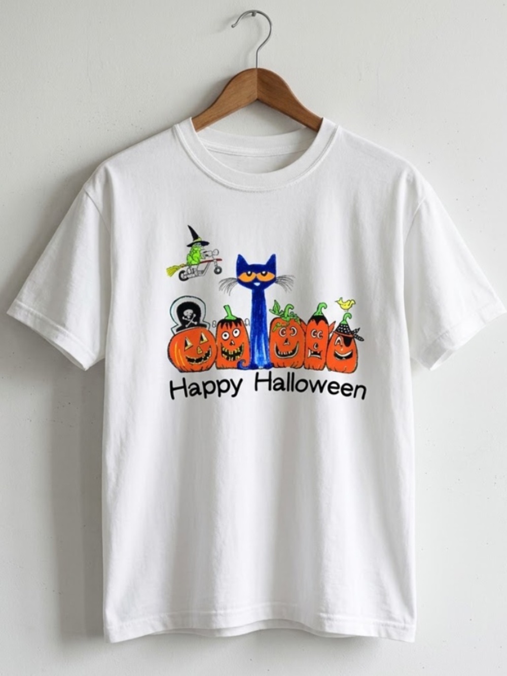 The Cat Happy Halloween Pumpkin T-Shirt